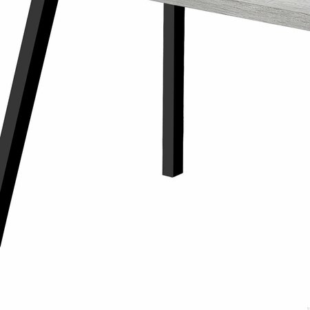 Homeroots 60 x 36 x 31 in. Grey, Black Metal Dining Table 366048